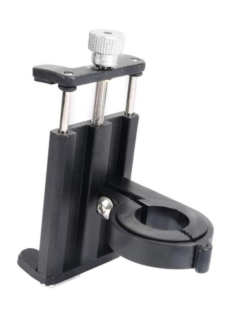 Generic Shockproof Aluminum Mobile Holder for Bikes, Motorcycles & Scooters - Adjustable & Lightweight Black colours  - Image 2