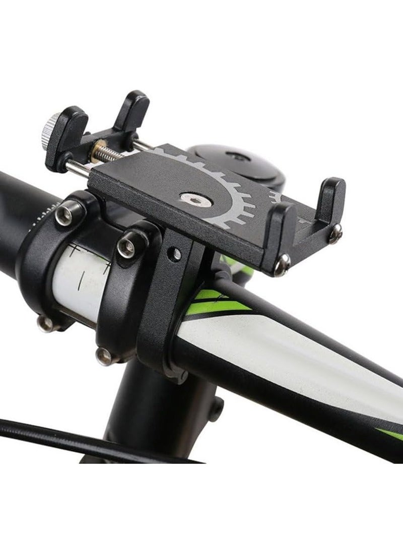 Generic Shockproof Aluminum Mobile Holder for Bikes, Motorcycles & Scooters - Adjustable & Lightweight Black colours  - Image 3