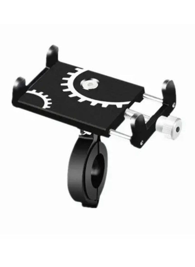 Generic Shockproof Aluminum Mobile Holder for Bikes, Motorcycles & Scooters - Adjustable & Lightweight Black colours  - Image 4