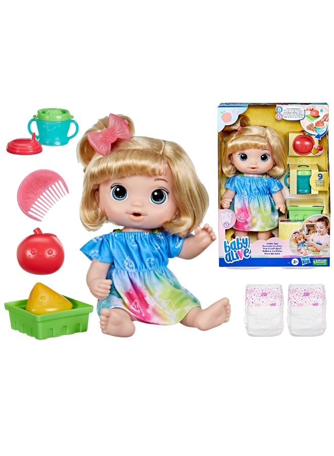 Baby Alive Fruity Sips Doll - Apple - Image 1