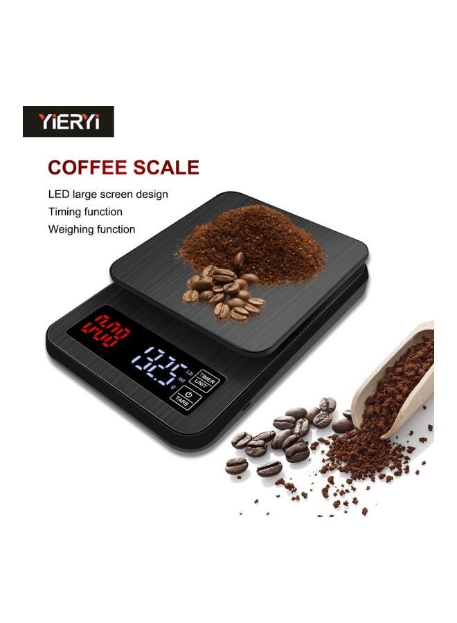 بيوينتي ميزان رقمي إلكتروني للقهوة بشاشة LCD أسود - Image 2