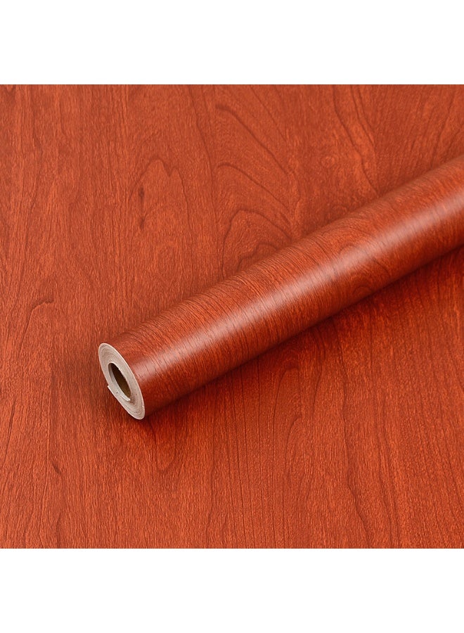 آنا ورق حائط ذاتي اللصق بتصميم خشبي مزيف مقاس 45 سم × 2 م مقاوم للماء والرطوبة والزيوت، مثالي لتجديد المنازل - Image 1