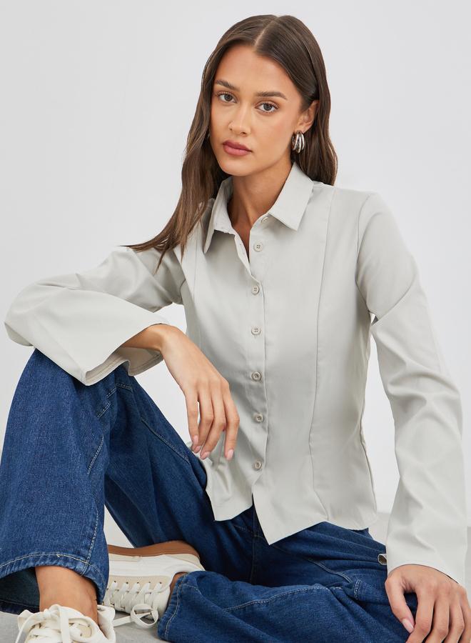 Styli Regular Fit Flared Sleeves Buttoned Shirt - Image 1