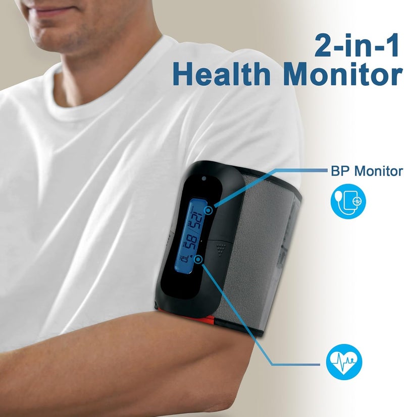 Mbh جهاز قياس ضغط الدم اللاسلكي بلوتوث من MbH مع كفة للذراع العلوية للاستخدام المنزلي، كشف IHB و AF، خفيف الوزن وقابل للحمل، يتضمن تطبيقًا لنظامي iOS و Android - Image 3