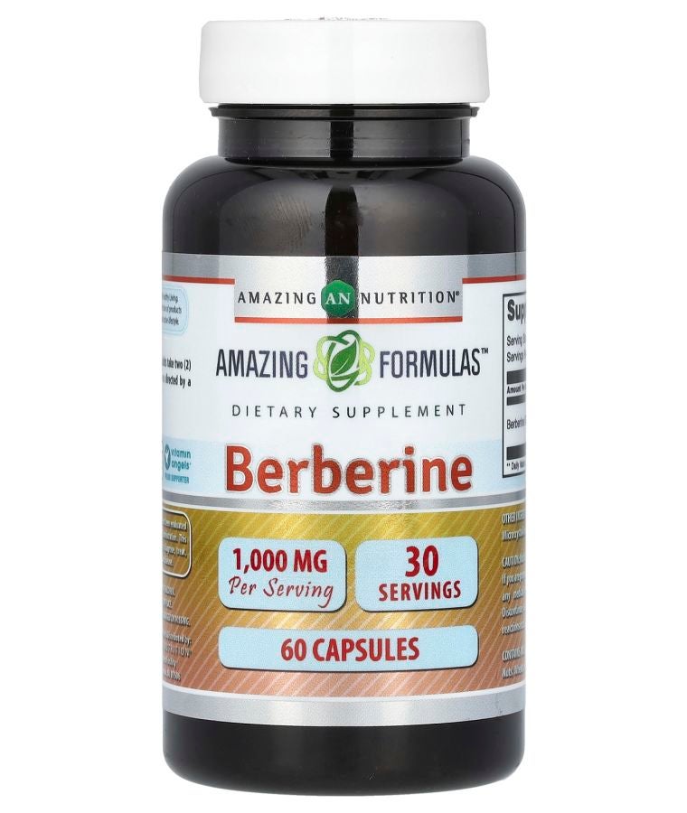 Amazing Nutrition Berberine 60 Capsules (500 mg per Capsule)