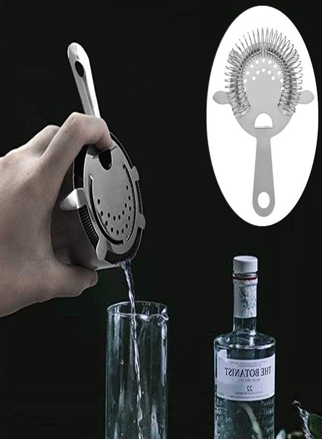 Olrada Stainless Steel Bar Cocktail Strainer Cocktail Drinks Drainer Filter Beverage Filtering Tool Commercial Quality Bartender's Supplies for Bar Restaurant Home - Image 5