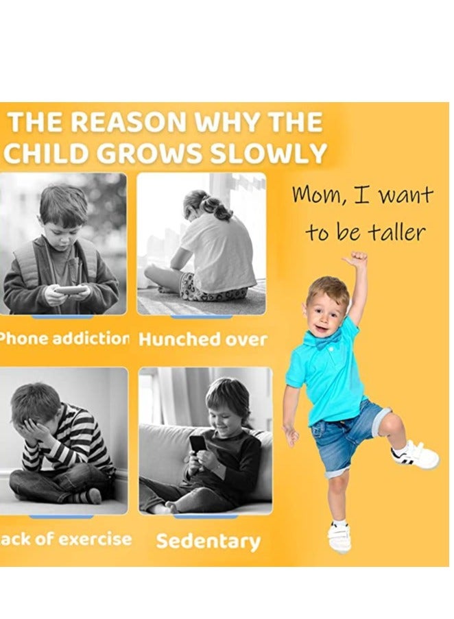 إكسفور مدرب القفز العالي، جهاز تدريب القفز الصوتي للأطفال، جهاز تدريب القفز العمودي لتدريب الأطفال على الارتداد، عداد اللمس للأولاد والبنات (ملصقات كرتونية زرقاء وثلاثية) - Image 5