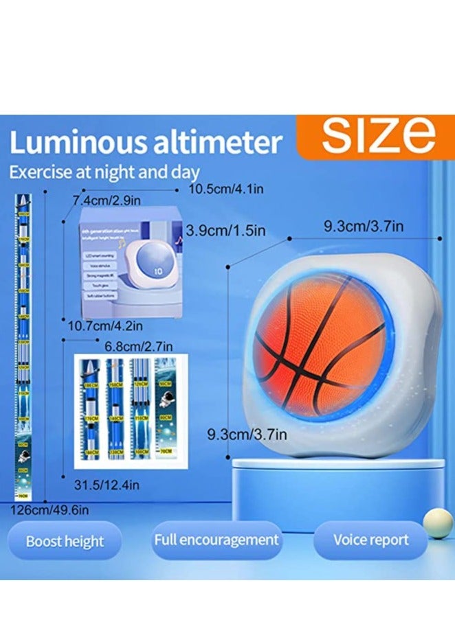 إكسفور مدرب القفز العالي، جهاز تدريب القفز الصوتي للأطفال، جهاز تدريب القفز العمودي لتدريب الأطفال على الارتداد، عداد اللمس للأولاد والبنات (ملصقات كرتونية زرقاء وثلاثية) - Image 4