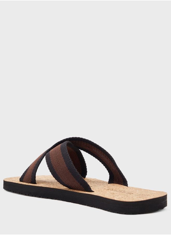 BRAVE SOUL - Drew Cross Strap Sandals - Image 1