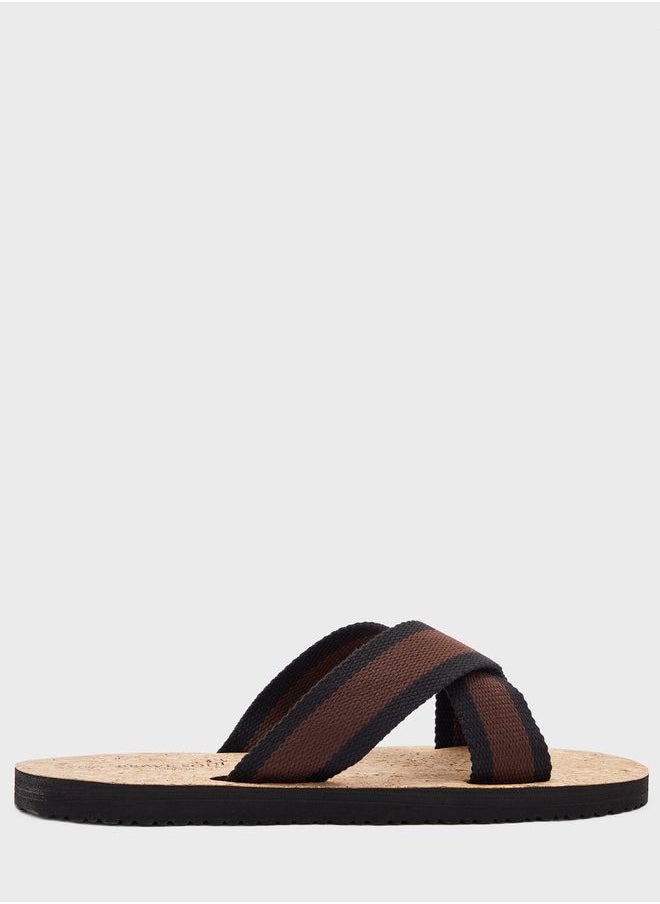 BRAVE SOUL - Drew Cross Strap Sandals - Image 1
