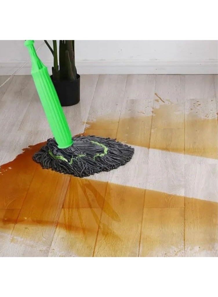 2-in-1 Self-Wringing Mop for Cleaning and Drying Floors - Ceramic Cleaning Mop - Self-Wringing Mop - Microfiber Rotating Mop - Floor Mop - 360° Rotating Round Mop for Cleaning Walls, Self-Wringing Mop for Cleaning Floors - Image 3