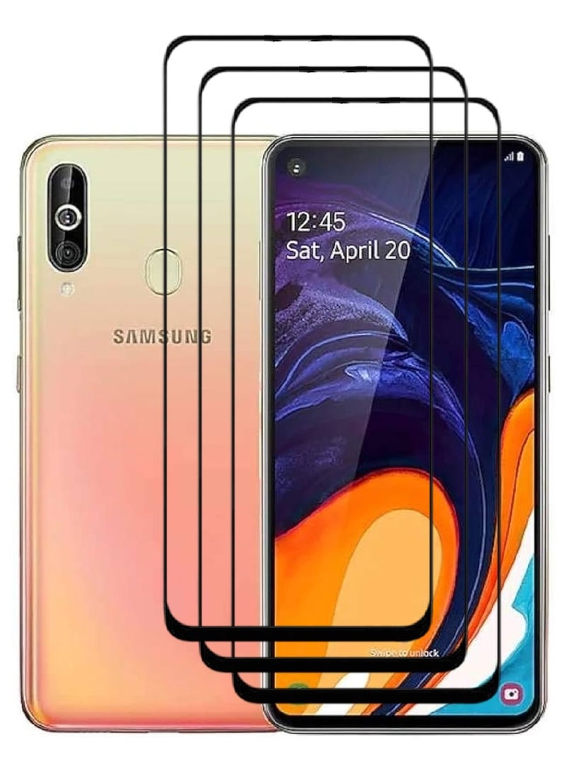 AINA 3 Pieces Tempered Glass Screen Protector 5D Designed For Samsung Galaxy A60 Full Glue Edge to Edge Full Screen Coverage And Bubble Free - Image 1