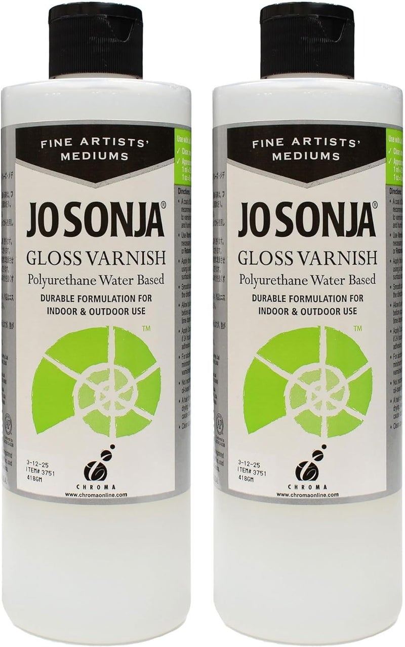 Polyurethane Gloss Varnish 16oz Bottle - Two Pack