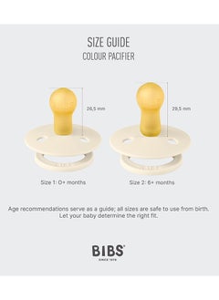 BIBS Liberty Colour Latex Pacifiers, Size 2, Capel Design, 2-Pack, Blush Mix  - Image 5