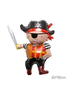 Atpata Funky Atpata Funky Pirate Captain Ship theme Foil Balloons for Kids Birthday Party Decoration (Pirate 6th Birthday)  - Image 2