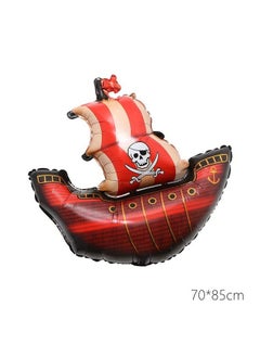 Atpata Funky Atpata Funky Pirate Captain Ship theme Foil Balloons for Kids Birthday Party Decoration (Pirate 6th Birthday)  - Image 3