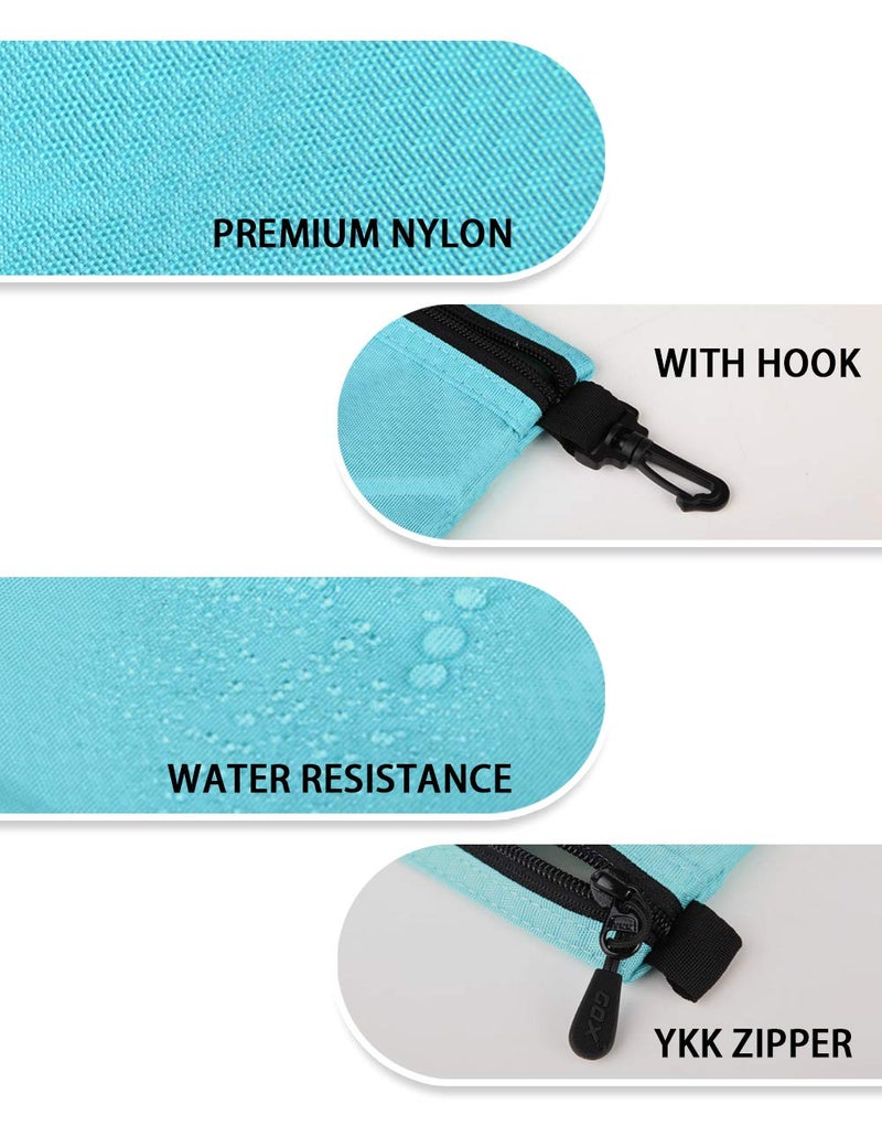 GOX Small Toiletry Bag for Men Bulk Cosmetic Bag Dopp Kit Carry On Zipper Pouch Organization Nylon Small Packing Sack Water Repellent - Image 5