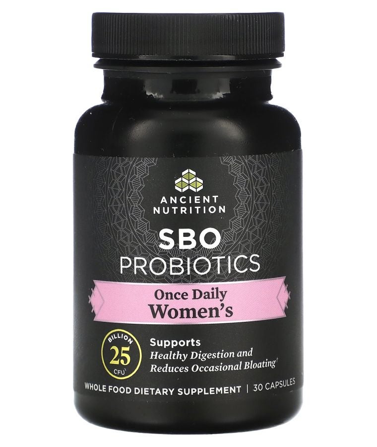 Ancient Nutrition SBO Probiotics Once Daily Women's 25 Billion CFU 30 Capsules