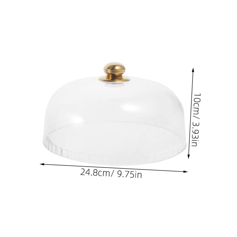 Clear Acrylic Cake Dome Lid 9 75 Inch for Dessert Pastry Display Kitchen Outdoor Use - Image 3