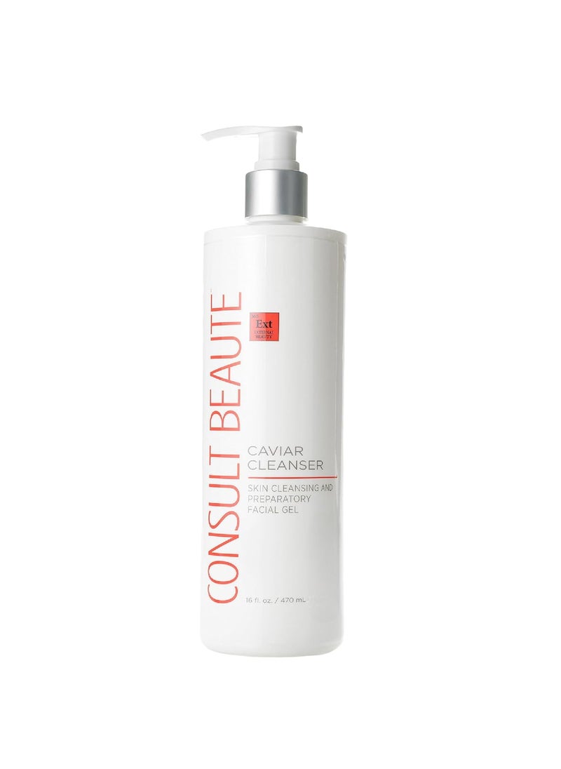 Consult Beaute - Consult Beaute - Caviar Facial Cleanser - Gentle Face Wash and Makeup Remover - Gel to Foam - Skin Hydrating Lime Pearl Caviar - Aloe - Bergamot Fruit Oil - Dry, Normal and Oily Skin 16 Fl Oz - Image 1