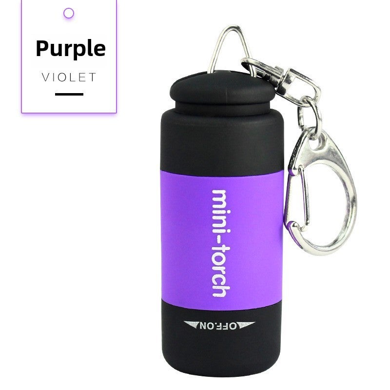 Rechargeable Mini Flashlight Keychain High Intensity Dark blue - Image 3