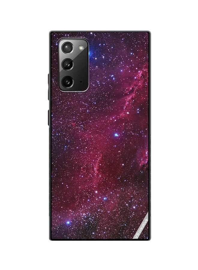 VR CREATIVE Protective Case Cover For Samsung Galaxy Note20 5G Galaxy Stars Space Design Multicolour - Image 1