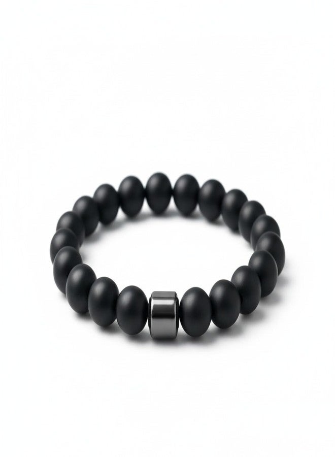 ANAIZA Natural Stone Beaded Bracelet for Men & Women – Handmade Healing Crystal Energy Bracelet – Adjustable Elastic Fit – Mindful Jewelry for Meditation, Yoga - Image 1