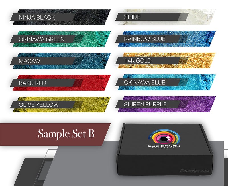 Eye Candy Pigments Variety Mica Pigment Powder Set B Epoxy Resin Art Woodworking Cosmetic Grade Mica Powder Bath Bombs Pigment Powder Variety Pack 50g NonToxic Skin Safe