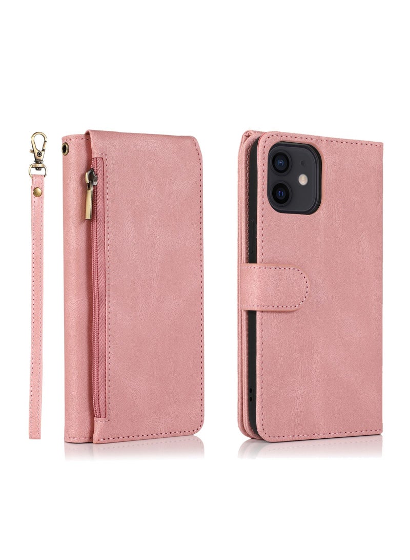 Loquat Suitable For iPhone Wallet Type Solid Color Mobile Phone Leather Case - Image 1