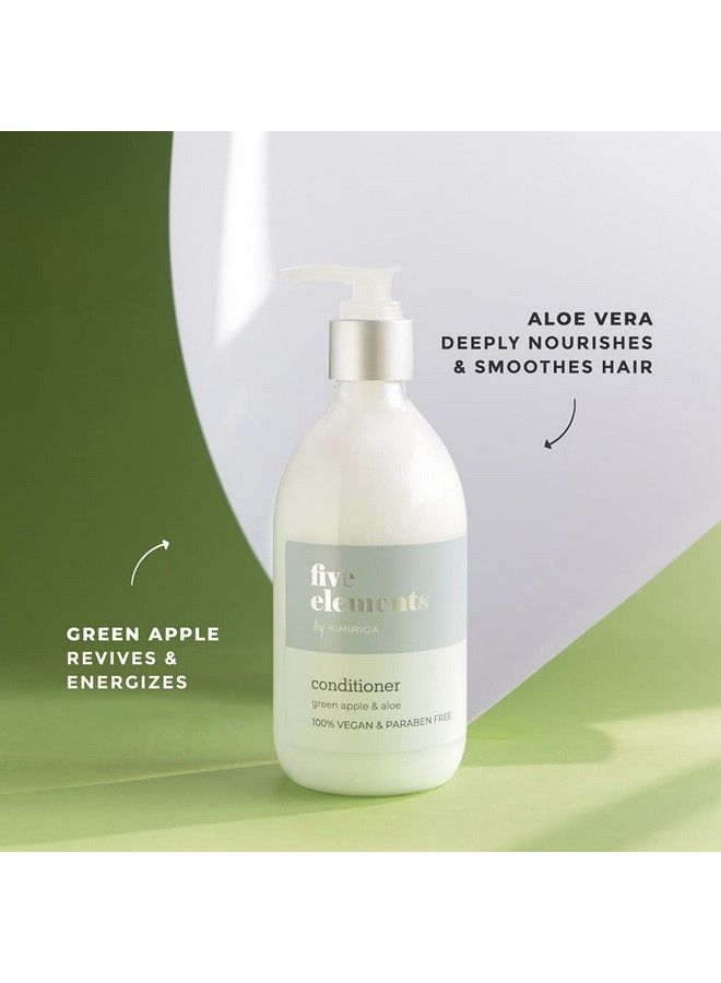 KIMIRICA Five Elements Green Apple & Aloe Hair Conditioner Made With Naturally Derived Extracts For All Hair Types 100% Vegan Paraben And Sls Free 300Ml - Image 4