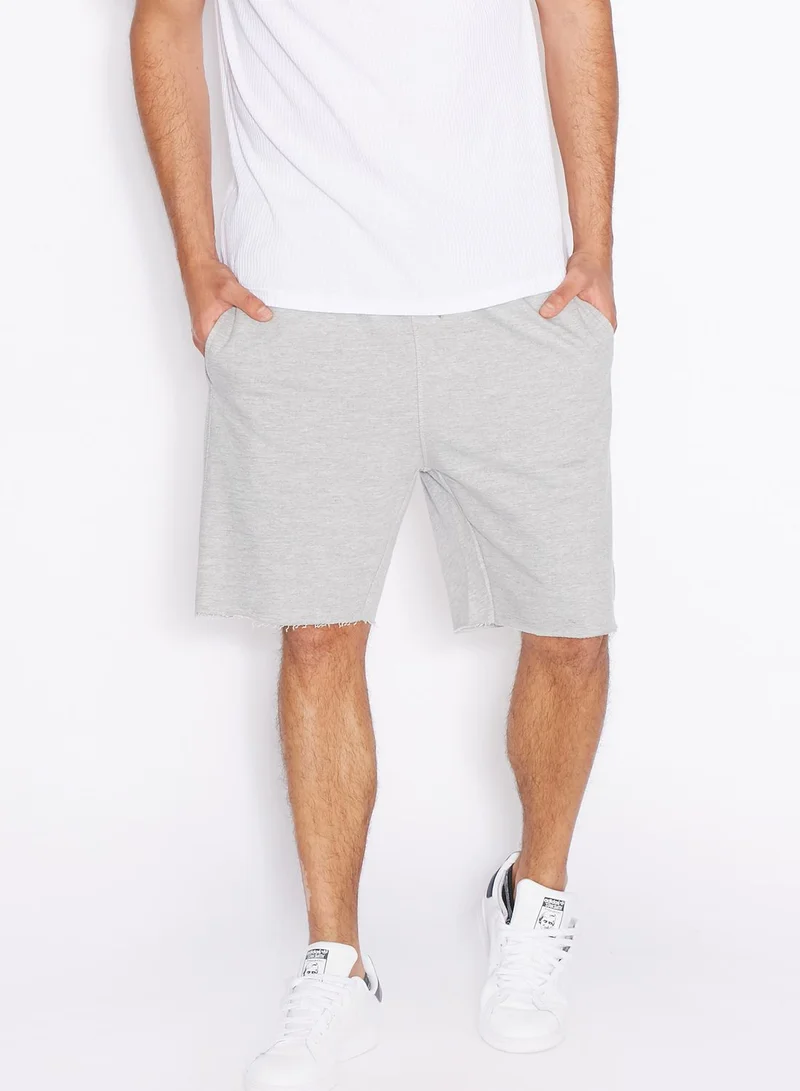 TOPMAN Raw Edge Sweat Shorts