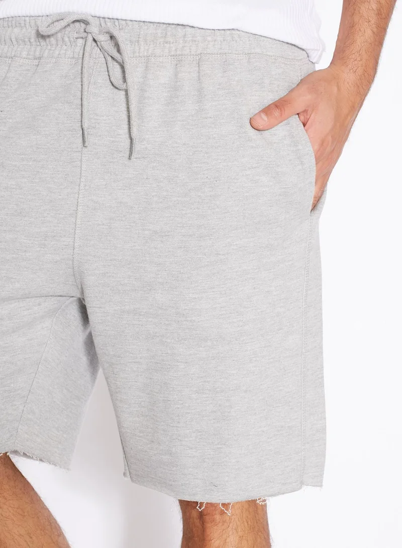 TOPMAN Raw Edge Sweat Shorts