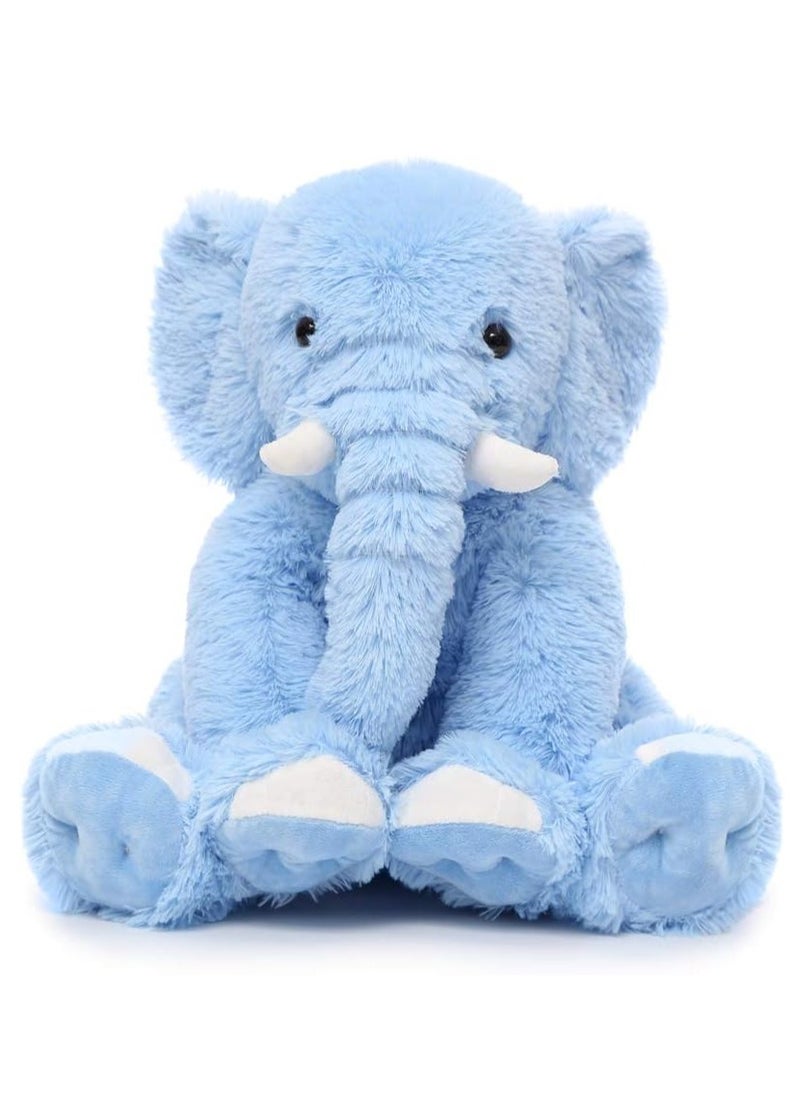 Elephant Plush Pillow, 45cm Stuffed Elephant Body Pillow, Realistic Cute Co-sleeping Elephant Toy, Soft Elephant Backrest Pillow,  for Home Decor  - Image 1