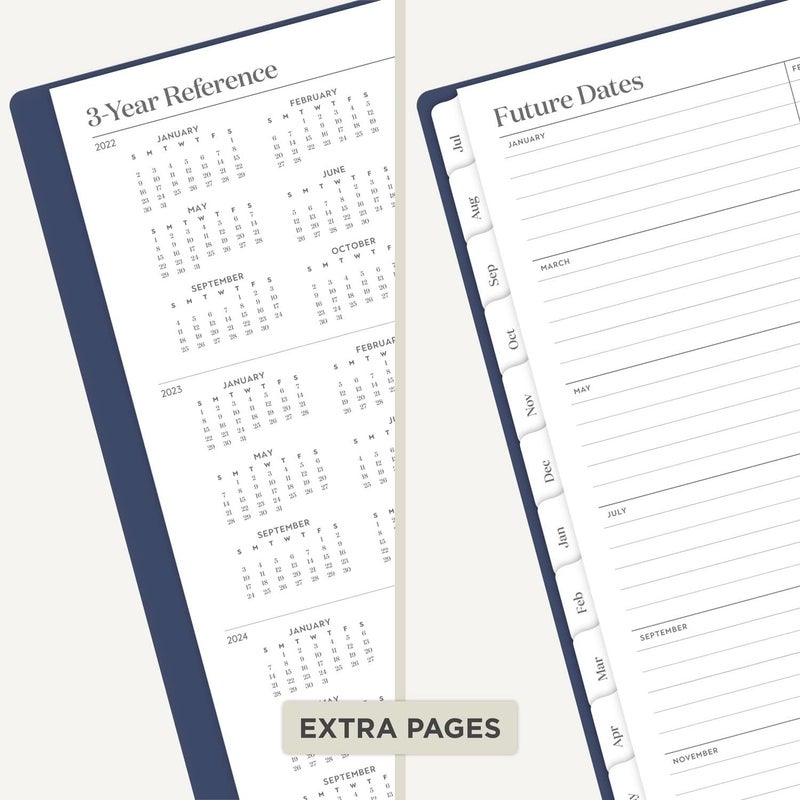 Cambridge 2022-2023 Planner, Weekly & Monthly Academic, 8-1/2" x 11", Large, WorkStyle Classic, Navy (1606-905A-58) - Image 4