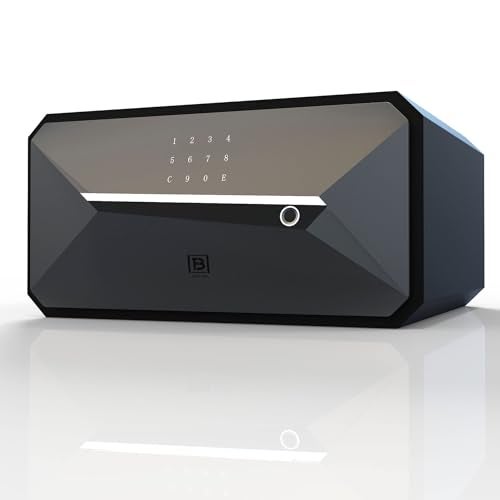 BOFON Y-Series Fingerprint Smart Safe Box Security Box with Key,1.45 Cubic,Safety Box for Home - Image 1