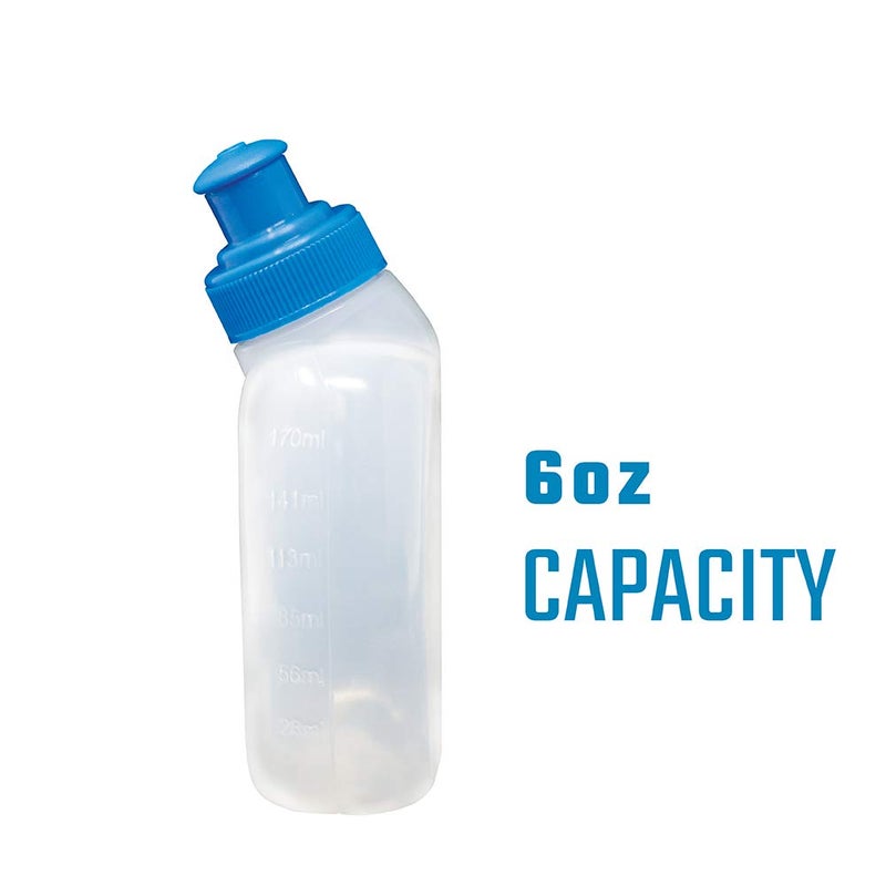 Synergy Reusable Handheld Hydration Running Water Bottles (4-Pack) (6oz 4-Pack, Blue) - Image 2