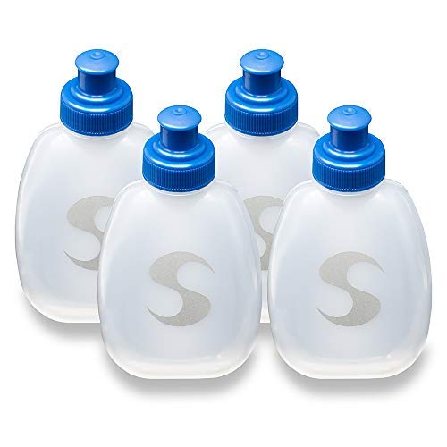 Synergy Reusable Handheld Hydration Running Water Bottles (4-Pack) (6oz 4-Pack, Blue) - Image 1