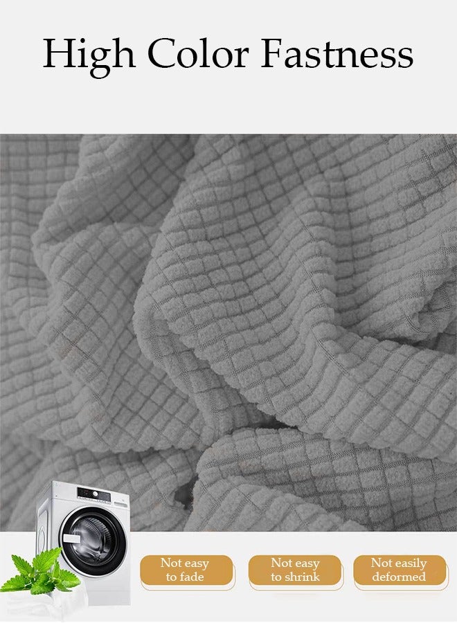 DUNISO Office Computer Game Chair Cover 1 Pair Armrest Covers Polyester Removable Ergonomic Elastic Armchair Protector Wear Resistant Stretch Elastic Covers for Desk Computer Chair Slipcover - Image 4