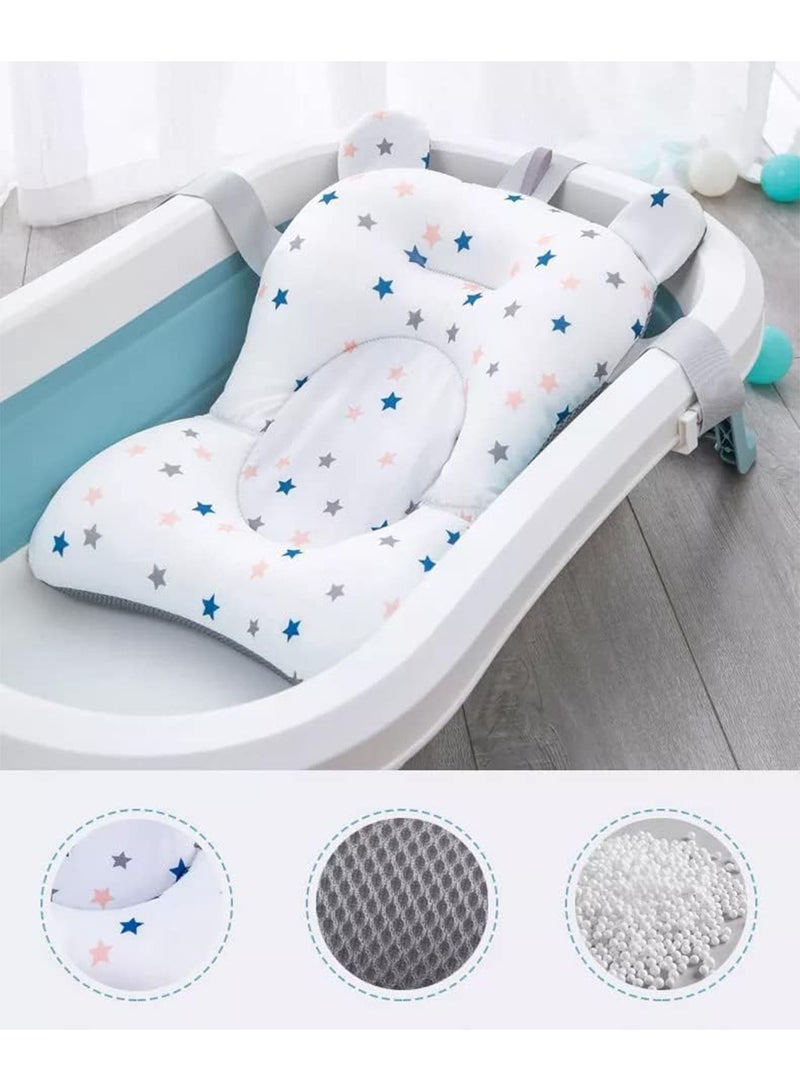 LIMOS Baby Bath Pad Adjustable Non-Slip Floating Infant Bath Pillow Seat Support Cushion  - Image 4