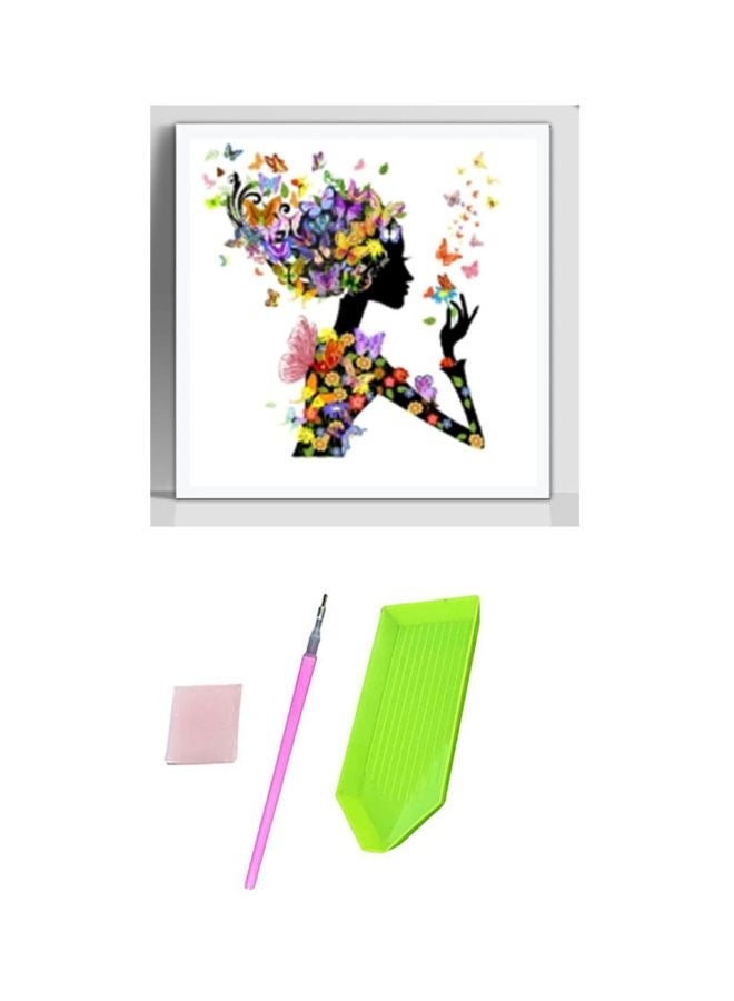 NIBEMINENT Diamond Drawing Premium Full Drill DIY 162D Painting Kits For Adults And Kids White/Black/Purple - Image 1