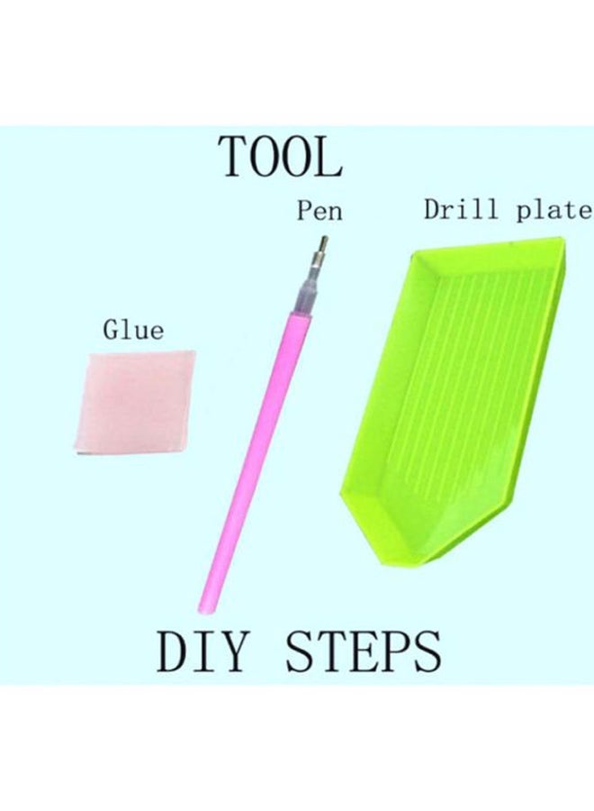 NIBEMINENT Diamond Drawing Premium Full Drill DIY 162D Painting Kits For Adults And Kids White/Black/Purple - Image 2