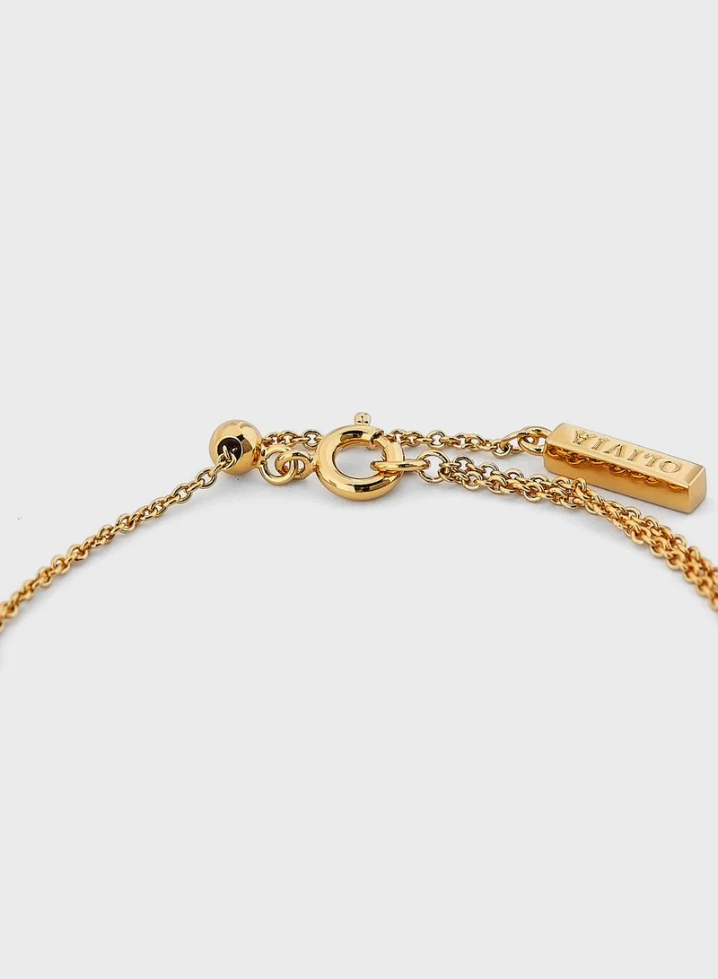 OLIVIA BURTON Bejewelled Classic Disc Bracelet