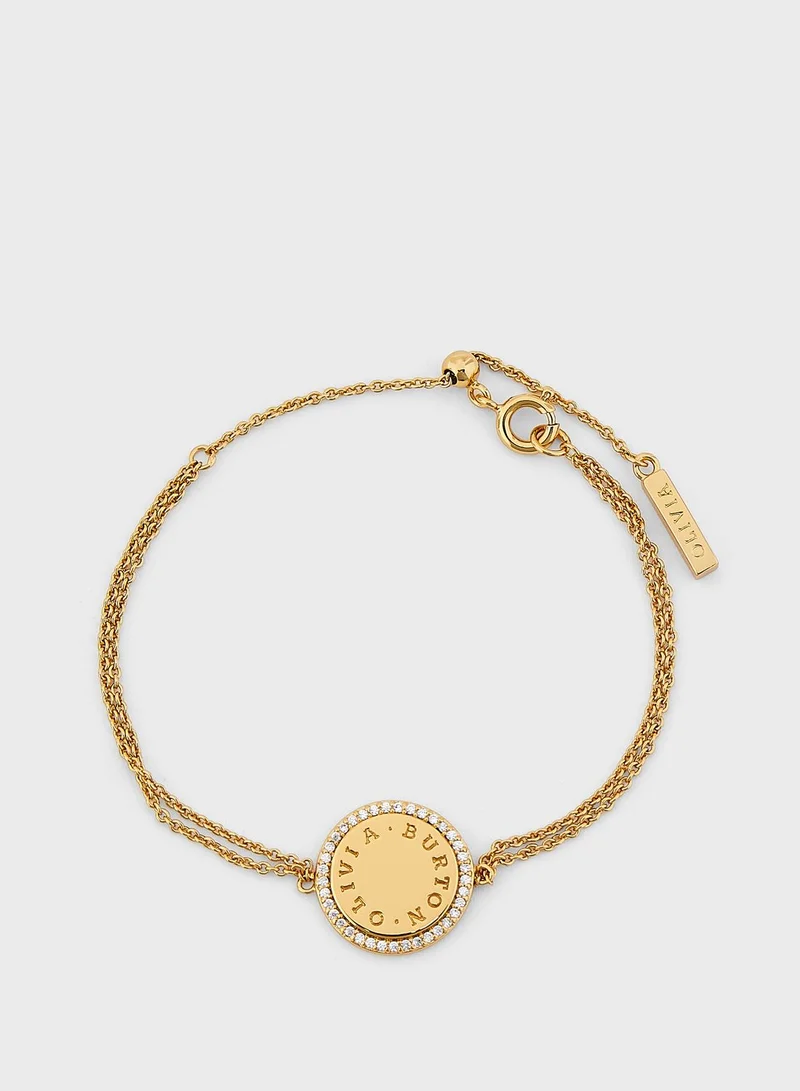 OLIVIA BURTON Bejewelled Classic Disc Bracelet
