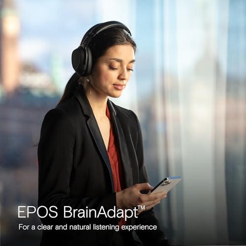 EPOS Adapt 660 USBC Premium Wireless ANC Headset with EPOS BrainAdapt Adaptive Hybrid Noise Cancellation 30Hour Battery Microsoft Teams Certified USBC Dongle Bluetooth 35 mm Jack - Image 3