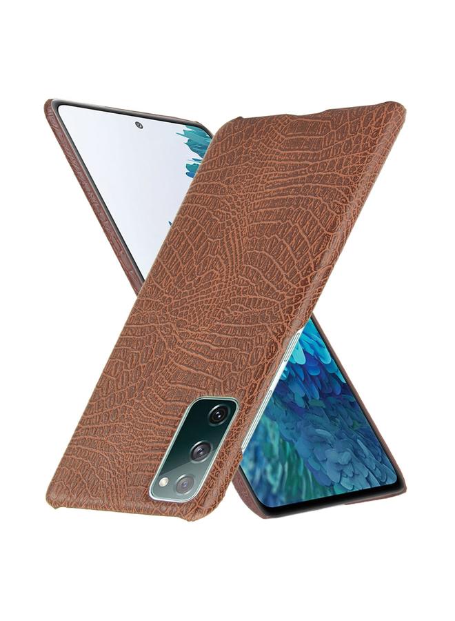 نيلكين جراب لهاتف Samsung Galaxy S20 FE مقاوم للصدمات من نسيج التمساح PC + جراب PU - Image 2