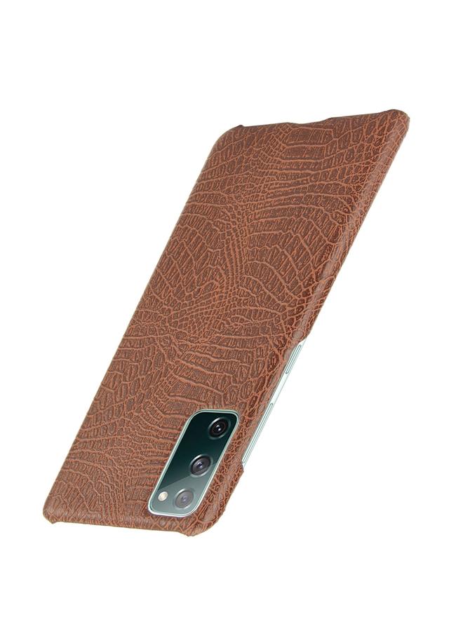 نيلكين جراب لهاتف Samsung Galaxy S20 FE مقاوم للصدمات من نسيج التمساح PC + جراب PU - Image 3