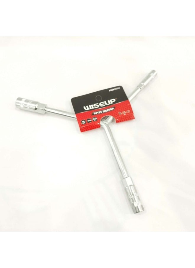 WISEUP Chrome Vanadium (10 mm-12mm-14mm) Y TYPE SPANNER 1 Pcs  - Image 2