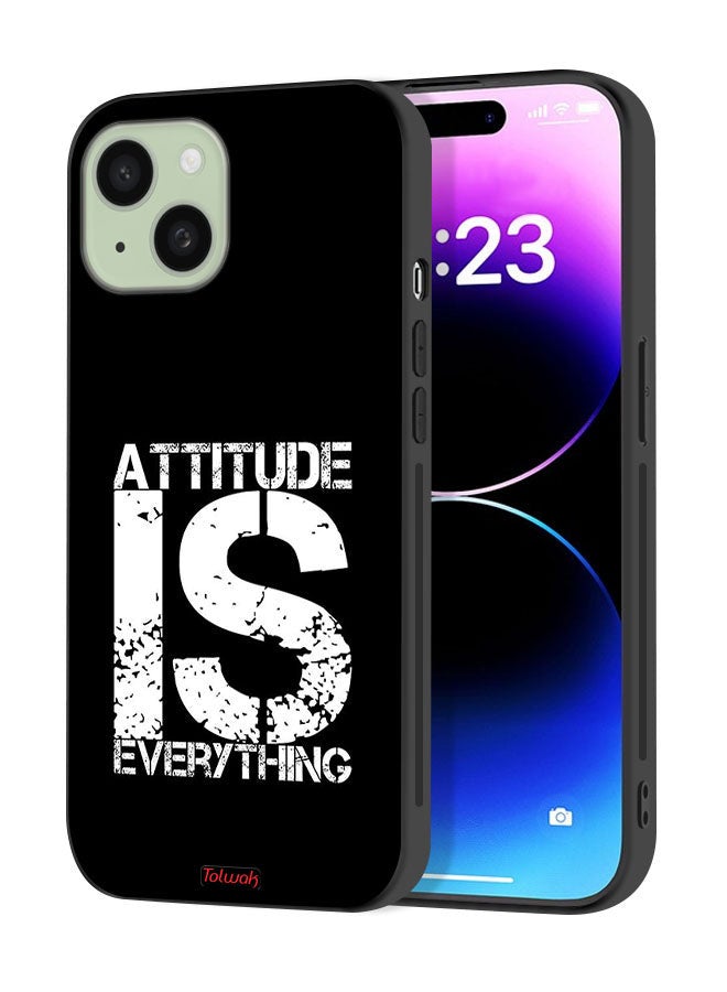Tolwak Apple iPhone 15 Plus Protective Case Cover Attitude Is Everything - Image 1