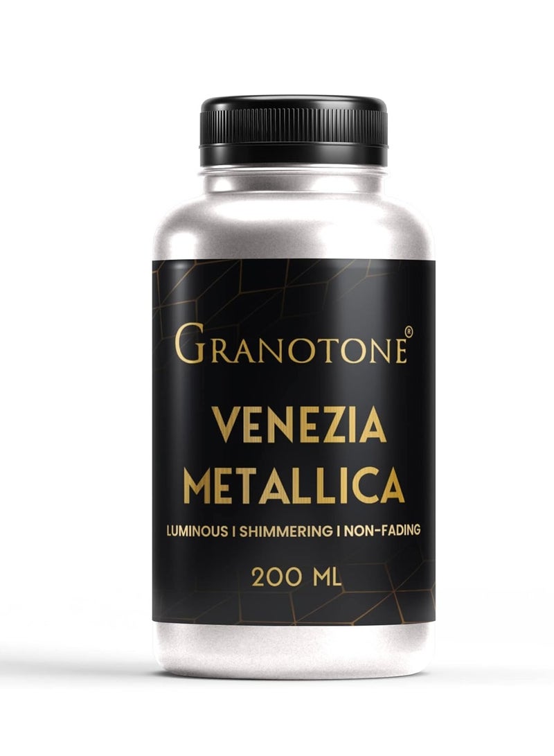 GRANOTONE Acrylic Venezia Metallic Colour 200 ML (SILVER) - Image 1
