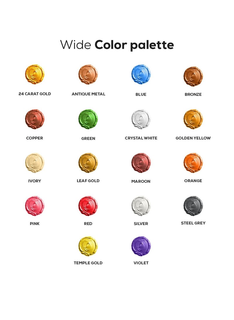 GRANOTONE Acrylic Venezia Metallic Colour 200 ML (SILVER) - Image 4